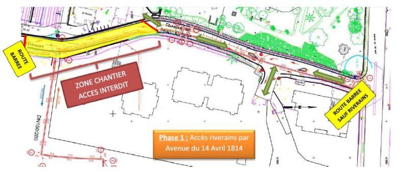 travaux chemin st etienne phase 1